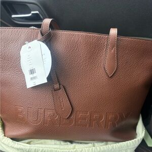 Burberry tan women medium tote bag
